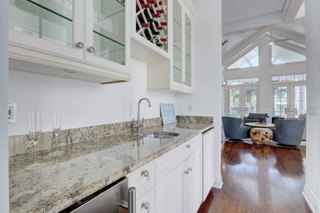 Gables by the Sea- Wet bar off the living room area