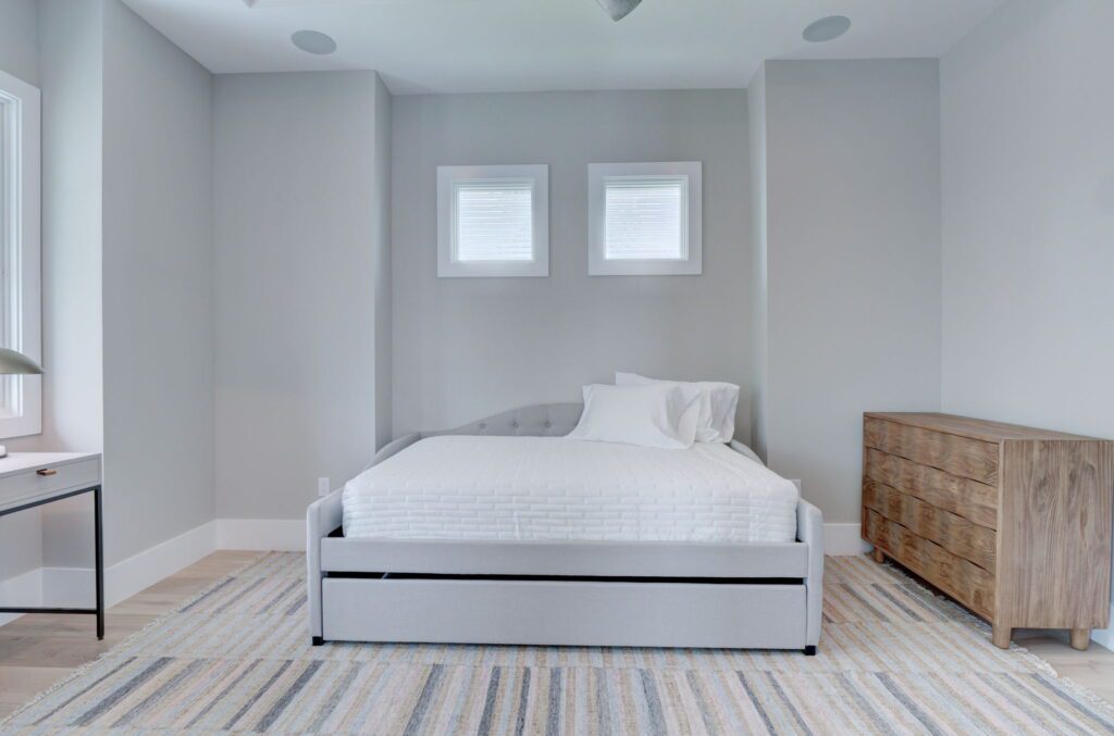 The Sand Castle - Bedroom 2 (upstairs) - Full size bed with trundle (sleeps 3)