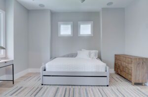 The Sand Castle - Bedroom 2 (upstairs) - Full size bed with trundle (sleeps 3)