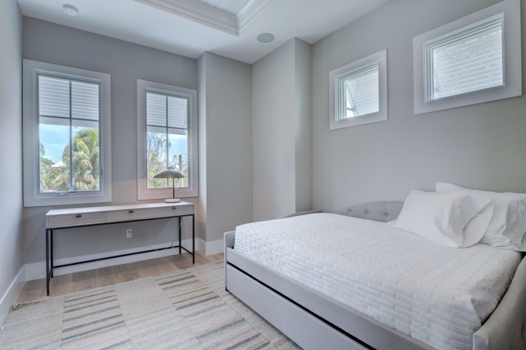 The Sand Castle - Bedroom 2 (upstairs) - Full size bed with trundle (sleeps 3)