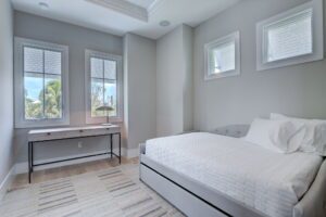 The Sand Castle - Bedroom 2 (upstairs) - Full size bed with trundle (sleeps 3)