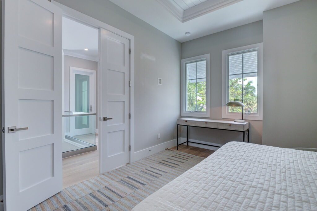 The Sand Castle - Bedroom 2 (upstairs) - Full size bed with trundle (sleeps 3)