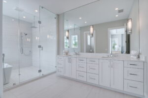 The Sand Castle - Full Bathroom 3 with double vanity and walk in shower and soaking tub